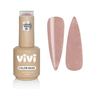 Cover base Super nude 40 con purpurina