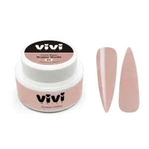 Cover base Super nude 64 con purpurina 50ml.