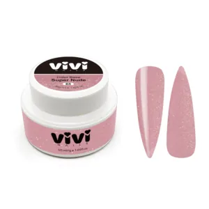Cover base Super nude 65 con purpurina 50ml.