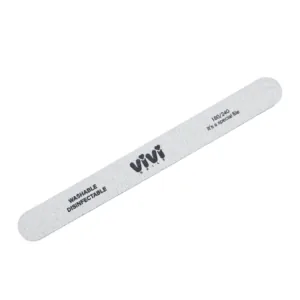 Lima fina recta 180/240 para uñas 10 und