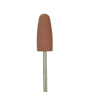 Fresa de silicona 10x24 mm grano 320 marrón