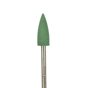 Fresa de silicona 6x16mm grano 240 verde